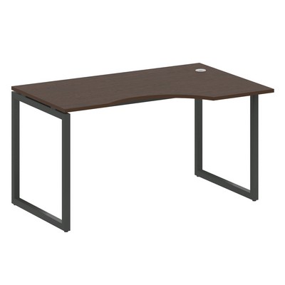 Metal System Quattro 4x4 40БО.СА-2 Пр (Венге цаво/Антрацит) Стол криволинейный правый на О-образном м/к