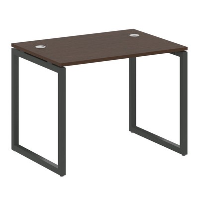 Metal System Quattro 4x4 40БО.СП-1 (Венге цаво/Черный) Стол письменный на О-образном м/к