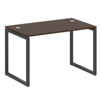 Metal System Quattro 4x4 40БО.СП-2 (Венге цаво/Антрацит) Стол письменный на О-образном м/к
