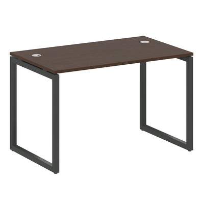 Metal System Quattro 4x4 40БО.СП-2 (Венге цаво/Антрацит) Стол письменный на О-образном м/к