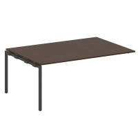 Metal System Quattro 4x4 40БП.ППРГ-5 (Венге цаво/Антрацит) Проходной наборный элемент переговорного стола на П-образном м/к