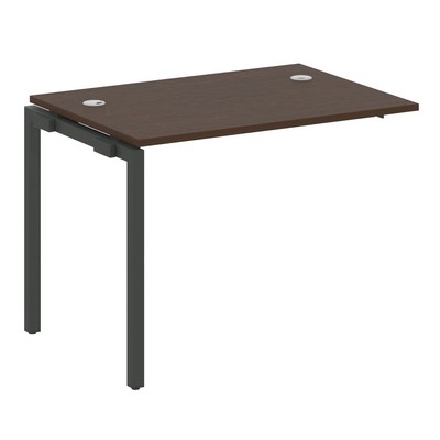 Metal System Quattro 4x4 40БП.ПРС-СП-1.1 (Венге цаво/Антрацит) Проходной наборный элемент рабочей станции на П-образном м/к