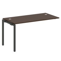 Metal System Quattro 4x4 40БП.ПРС-СП-1.3 (Венге цаво/Черный) Проходной наборный элемент рабочей станции на П-образном м/к