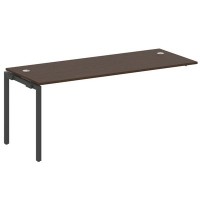 Metal System Quattro 4x4 40БП.ПРС-СП-1.5 (Венге цаво/Антрацит) Проходной наборный элемент рабочей станции на П-образном м/к