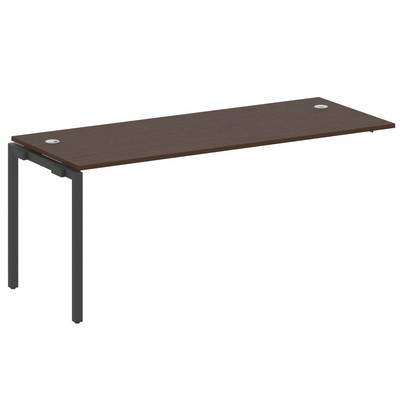 Metal System Quattro 4x4 40БП.ПРС-СП-1.5 (Венге цаво/Антрацит) Проходной наборный элемент рабочей станции на П-образном м/к