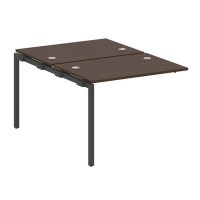 Metal System Quattro 4x4 40БП.ПРС-СП-2.1 (Венге цаво/Антрацит) Проходной наборный элемент рабочей станции на П-образном м/к