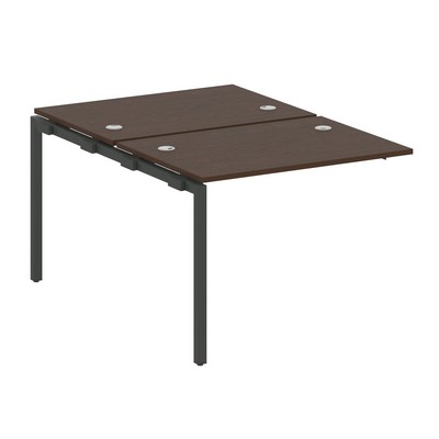 Metal System Quattro 4x4 40БП.ПРС-СП-2.1 (Венге цаво/Антрацит) Проходной наборный элемент рабочей станции на П-образном м/к