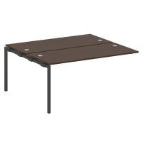 Metal System Quattro 4x4 40БП.ПРС-СП-2.4 (Венге цаво/Антрацит) Проходной наборный элемент рабочей станции на П-образном м/к