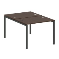 Metal System Quattro 4x4 40БП.РАС-СП-2.1 (Венге цаво/Черный) Рабочая станция на П-образном м/к