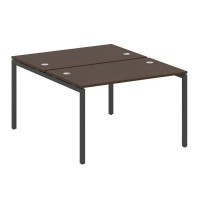 Metal System Quattro 4x4 40БП.РАС-СП-2.2 (Венге цаво/Черный) Рабочая станция на П-образном м/к