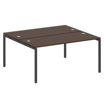 Metal System Quattro 4x4 40БП.РАС-СП-2.4 (Венге цаво/Антрацит) Рабочая станция на П-образном м/к