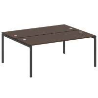 Metal System Quattro 4x4 40БП.РАС-СП-2.5 (Венге цаво/Черный) Рабочая станция на П-образном м/к