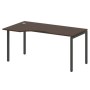 Metal System Quattro 4x4 40БП.СА-1 Л (Венге цаво/Антрацит) Стол криволинейный левый на П-образном м/к