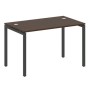 Metal System Quattro 4x4 40БП.СП-2 (Венге цаво/Антрацит) Стол письменный на П-образном м/к