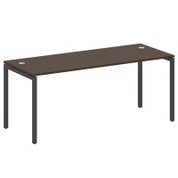 Metal System Quattro 4x4 40БП.СП-5 (Венге цаво/Черный) Стол письменный на П-образном м/к
