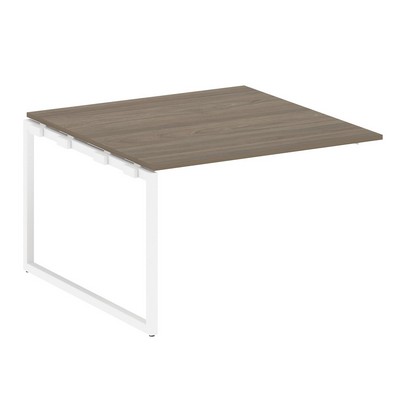 Metal System Quattro 4x4 40БО.ППРГ-2 (Венге цаво/Белый) Проходной наборный элемент переговорного стола на О-образном м/к