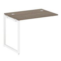 Metal System Quattro 4x4 40БО.ПРС-СП-1.1 (Венге цаво/Белый) Проходной наборный элемент рабочей станции на О-образном м/к