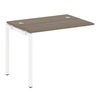 Metal System Quattro 4x4 40БП.ПРС-СП-1.1 (Венге цаво/Белый) Проходной наборный элемент рабочей станции на П-образном м/к