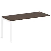 40БП.ПРС-СП-1.4 (Венге цаво/Белый) Проходной наборный элемент рабочей станции на П-образном м/к