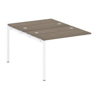 Metal System Quattro 4x4 40БП.ПРС-СП-2.1 (Венге цаво/Белый) Проходной наборный элемент рабочей станции на П-образном м/к