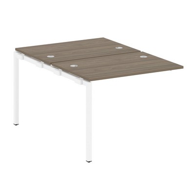 Metal System Quattro 4x4 40БП.ПРС-СП-2.1 (Венге цаво/Белый) Проходной наборный элемент рабочей станции на П-образном м/к