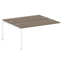 Metal System Quattro 4x4 40БП.ПРС-СП-2.4 (Венге цаво/Белый) Проходной наборный элемент рабочей станции на П-образном м/к