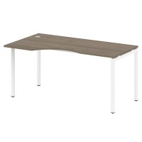 Metal System Quattro 4x4 40БП.СА-1 Л (Венге цаво/Белый) Стол криволинейный левый на П-образном м/к