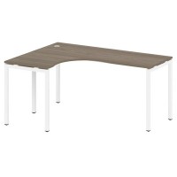 Metal System Quattro 4x4 40БП.СА-4 Л (Венге цаво/Белый) Стол криволинейный левый на П-образном м/к