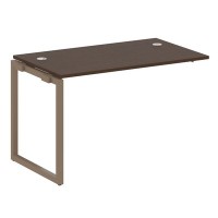 Metal System Quattro 4x4 40БО.ПРС-СП-1.2 (Венге цаво/Мокко) Проходной наборный элемент рабочей станции на О-образном м/к