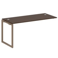 Metal System Quattro 4x4 40БО.ПРС-СП-1.4 (Венге цаво/Мокко) Проходной наборный элемент рабочей станции на О-образном м/к