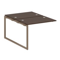 Metal System Quattro 4x4 40БО.ПРС-СП-2.1 (Венге цаво/Мокко) Проходной наборный элемент рабочей станции на О-образном м/к