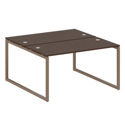 Metal System Quattro 4x4 40БО.РАС-СП-2.3 (Венге цаво/Мокко) Рабочая станция на О-образном м/к