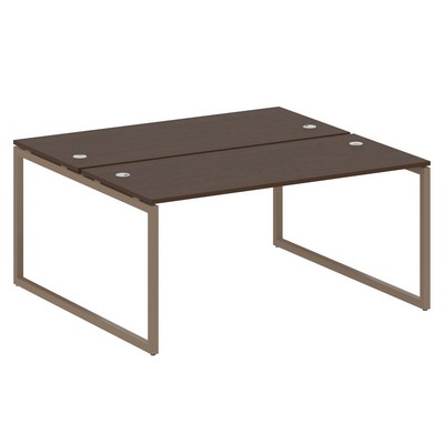 Metal System Quattro 4x4 40БО.РАС-СП-2.4 (Венге цаво/Мокко) Рабочая станция на О-образном м/к