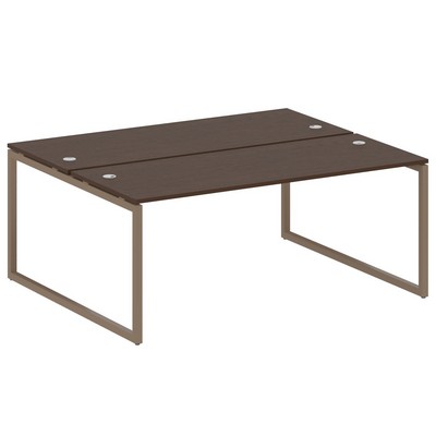 Metal System Quattro 4x4 40БО.РАС-СП-2.5 (Венге цаво/Мокко) Рабочая станция на О-образном м/к