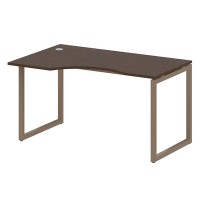 Metal System Quattro 4x4 40БО.СА-2 Л (Венге цаво/Мокко) Стол криволинейный левый на О-образном м/к