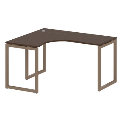 Metal System Quattro 4x4 40БО.СА-3 Л (Венге цаво/Мокко) Стол криволинейный левый на О-образном м/к