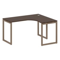Metal System Quattro 4x4 40БО.СА-3 Пр (Венге цаво/Мокко) Стол криволинейный правый на О-образном м/к