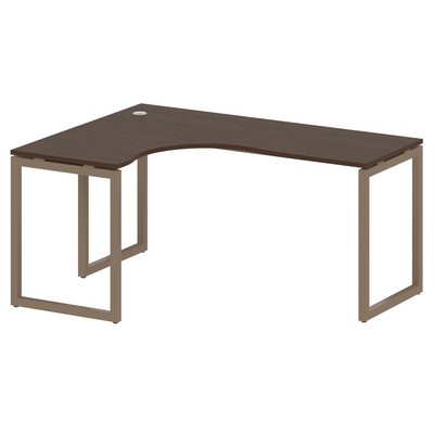 Metal System Quattro 4x4 40БО.СА-4 Л (Венге цаво/Мокко) Стол криволинейный левый на О-образном м/к