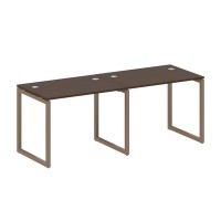 Metal System Quattro 4x4 40БО.СМ-2.1 (Венге цаво/Мокко) Рабочая станция на 2 раб.места на О-образном м/к