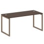 Metal System Quattro 4x4 40БО.СП-4 (Венге цаво/Мокко) Стол письменный на О-образном м/к
