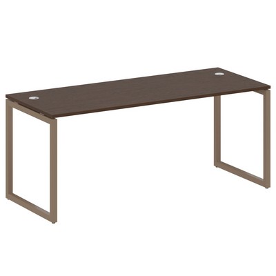 Metal System Quattro 4x4 40БО.СП-5 (Венге цаво/Мокко) Стол письменный на О-образном м/к