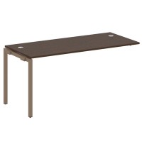 Metal System Quattro 4x4 40БП.ПРС-СП-1.4 (Венге цаво/Мокко) Проходной наборный элемент рабочей станции на П-образном м/к