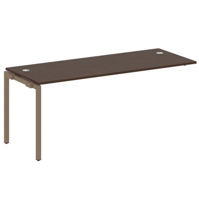 Metal System Quattro 4x4 40БП.ПРС-СП-1.5 (Венге цаво/Мокко) Проходной наборный элемент рабочей станции на П-образном м/к