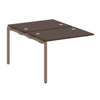 Metal System Quattro 4x4 40БП.ПРС-СП-2.1 (Венге цаво/Мокко) Проходной наборный элемент рабочей станции на П-образном м/к