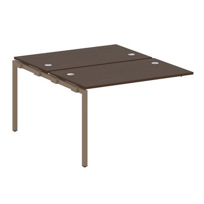 Metal System Quattro 4x4 40БП.ПРС-СП-2.2 (Венге цаво/Мокко) Проходной наборный элемент рабочей станции на П-образном м/к