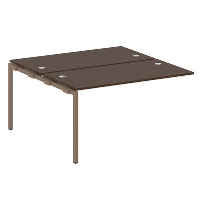 Metal System Quattro 4x4 40БП.ПРС-СП-2.3 (Венге цаво/Мокко) Проходной наборный элемент рабочей станции на П-образном м/к