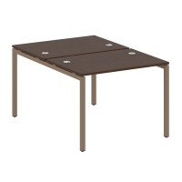 Metal System Quattro 4x4 40БП.РАС-СП-2.1 (Венге цаво/Мокко) Рабочая станция на П-образном м/к