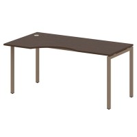 Metal System Quattro 4x4 40БП.СА-1 Л (Венге цаво/Мокко) Стол криволинейный левый на П-образном м/к