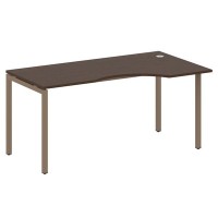 Metal System Quattro 4x4 40БП.СА-1 Пр (Венге цаво/Мокко) Стол криволинейный правый на П-образном м/к