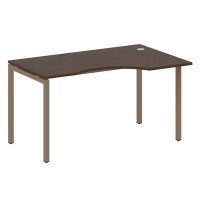 Metal System Quattro 4x4 40БП.СА-2 Пр (Венге цаво/Мокко) Стол криволинейный правый на П-образном м/к